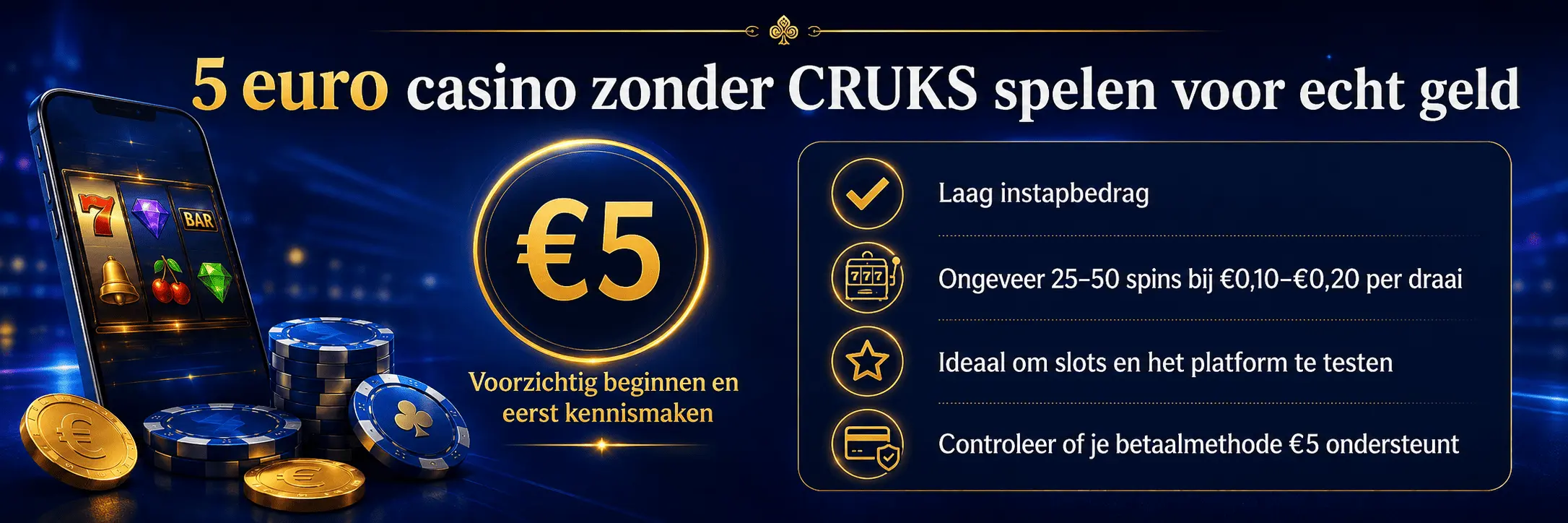 5 euro casino zonder CRUKS spelen voor echt geld image